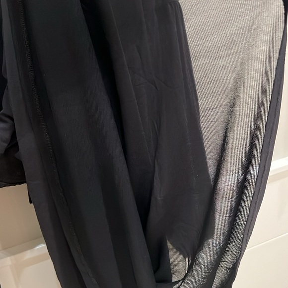 Garnet Hill black boho dress size M - Picture 6 of 7